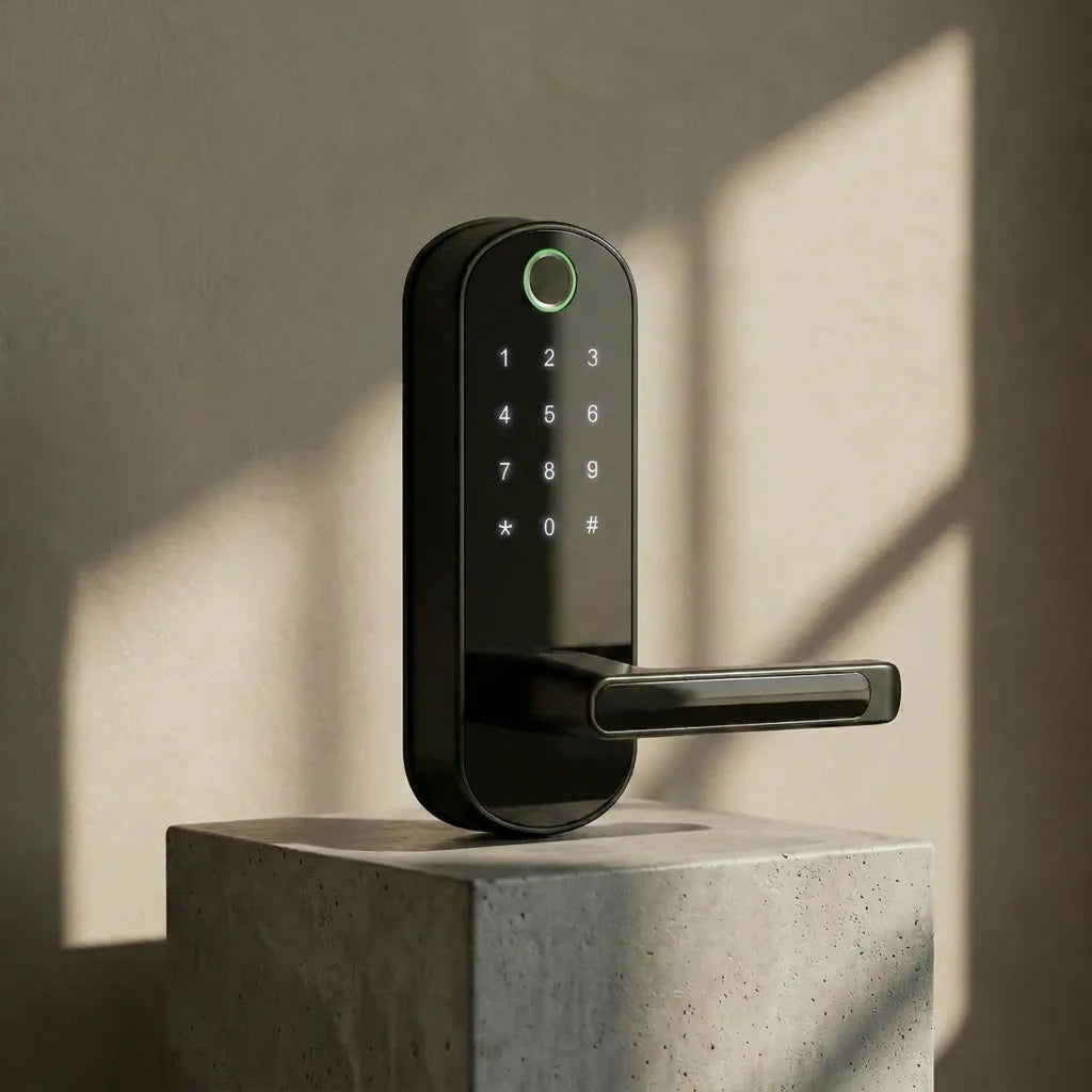 Smart Door Lock With Fingerprint and Handle