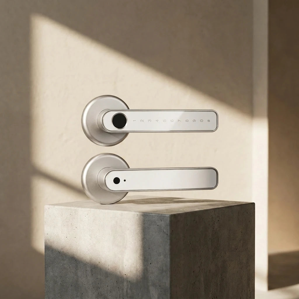 Smart Wi-Fi Door Lock Handle With Fingerprint and Password