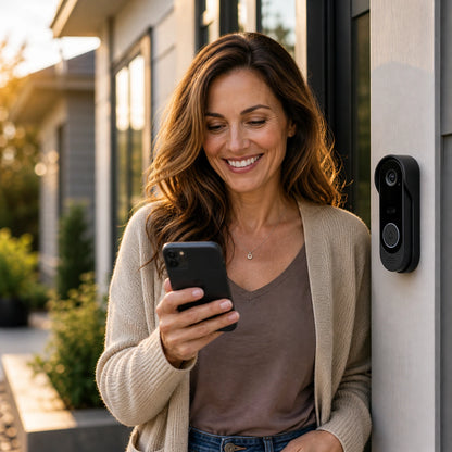 Smart Wi-Fi Visual Video Doorbell with Remote Monitoring