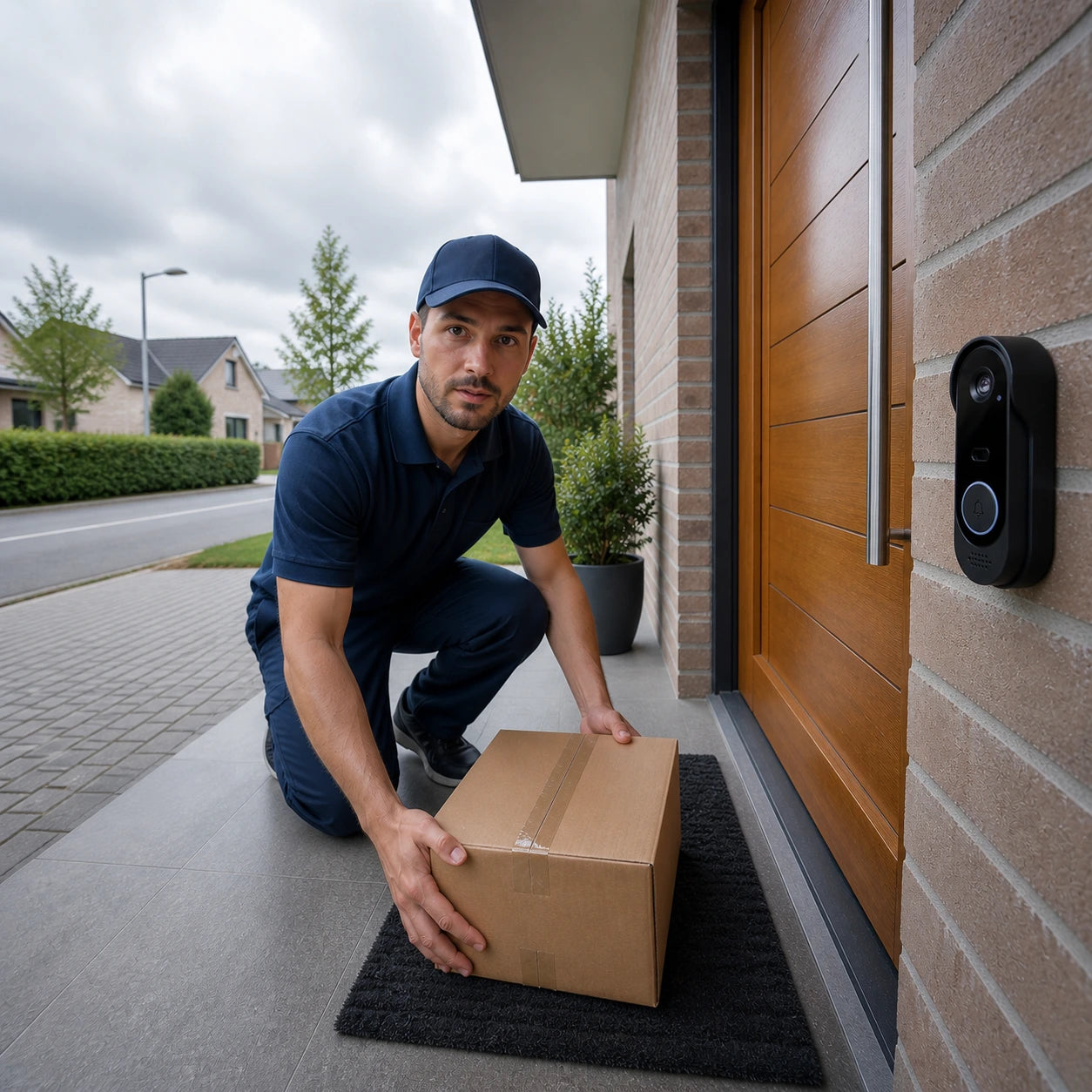 Smart Wi-Fi Visual Video Doorbell with Remote Monitoring