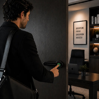 Smart Wi-Fi Door Lock Handle With Fingerprint and Password