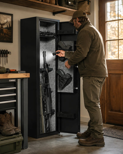 Biometric Rifle Gun Safe with Fingerprint Access