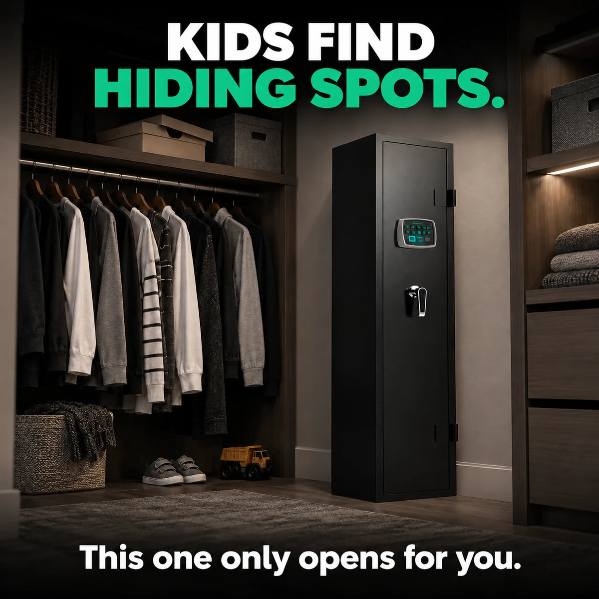 Biometric Rifle Gun Safe with Fingerprint Access