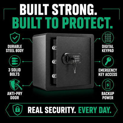 51L Digital Home Safe with Emergency Key