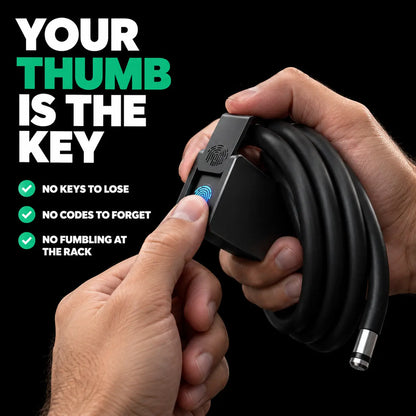 Anti-Theft Steel Cable Lock for Bikes & E-Bikes