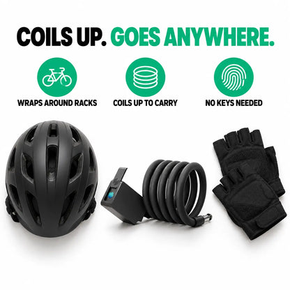 Anti-Theft Steel Cable Lock for Bikes & E-Bikes