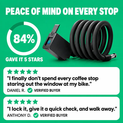 Anti-Theft Steel Cable Lock for Bikes & E-Bikes