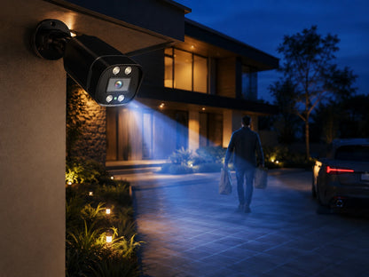 5MP Wired Outdoor Security Camera Kit