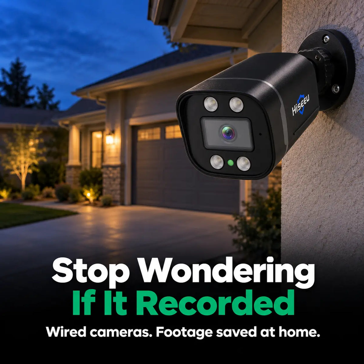 5MP Wired Outdoor Security Camera Kit