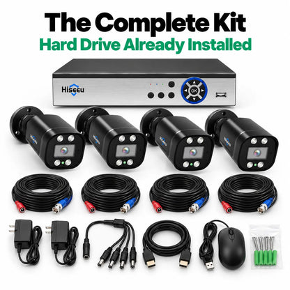 5MP Wired Outdoor Security Camera Kit