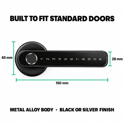 Smart Wi-Fi Door Lock Handle With Fingerprint and Password