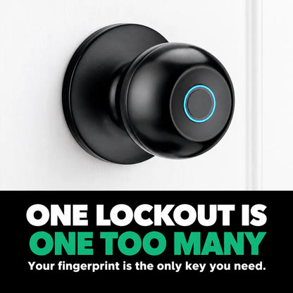 Smart Door Lock Knob With Fingerprint and App