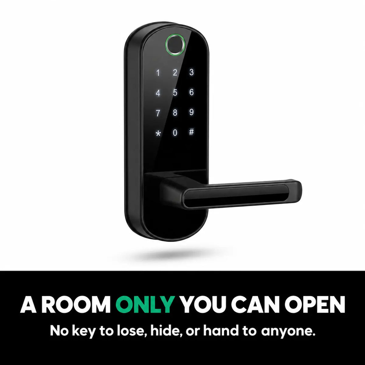 Smart Door Lock With Fingerprint and Handle