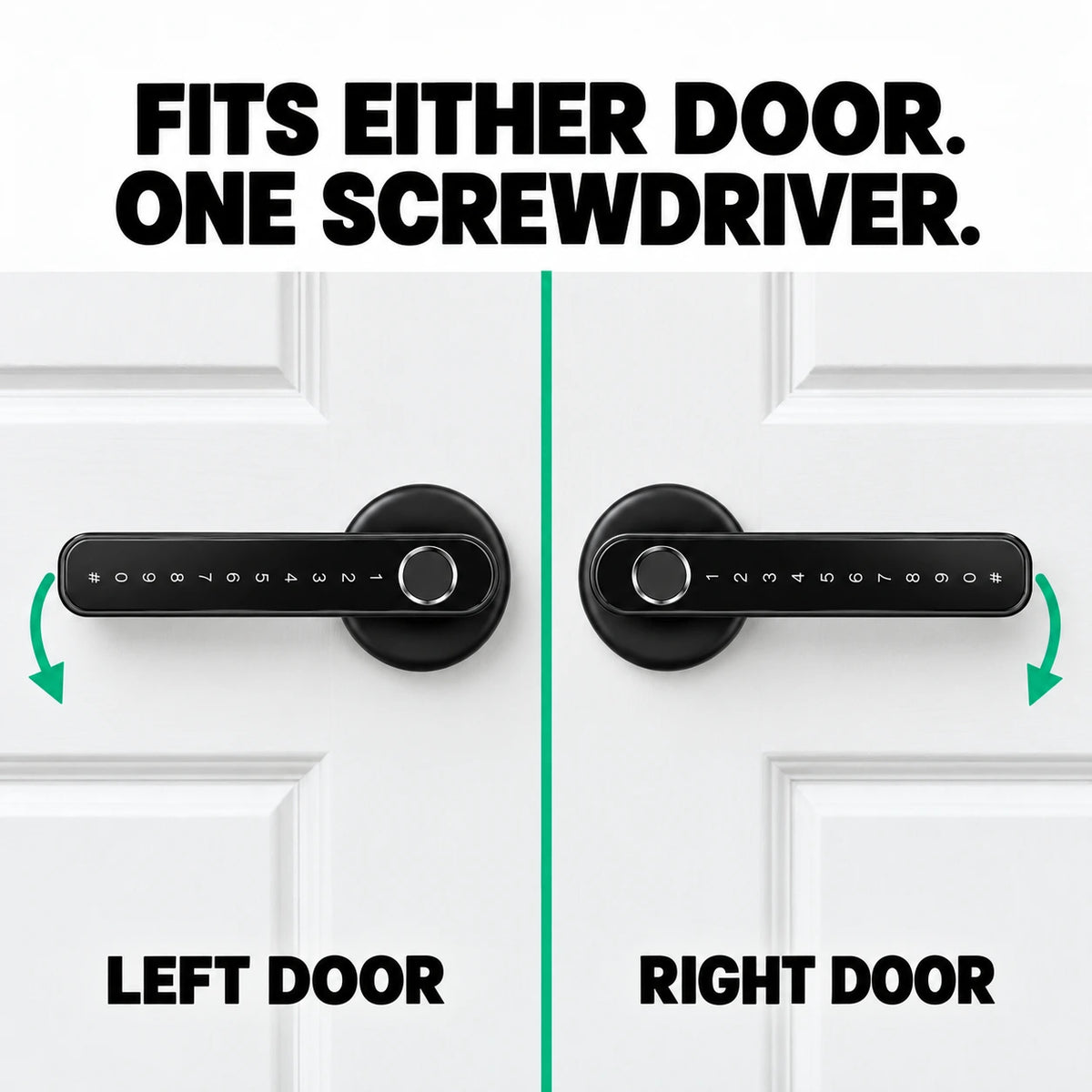 Smart Wi-Fi Door Lock Handle With Fingerprint and Password