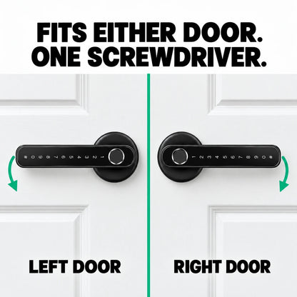 Smart Wi-Fi Door Lock Handle With Fingerprint and Password