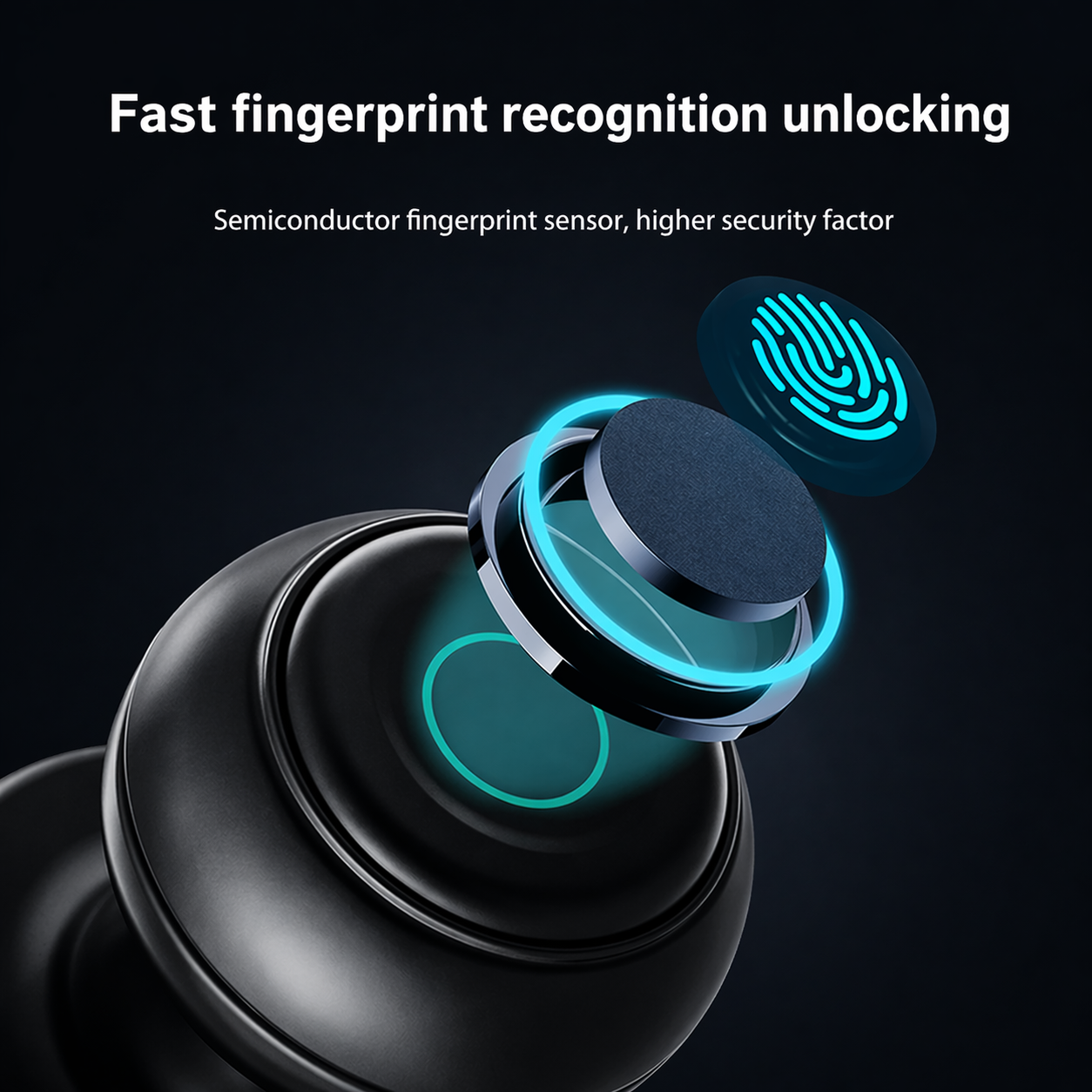 Smart Door Lock Knob With Fingerprint and App