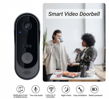 Smart WiFi Visual Video Doorbell with Remote Monitoring