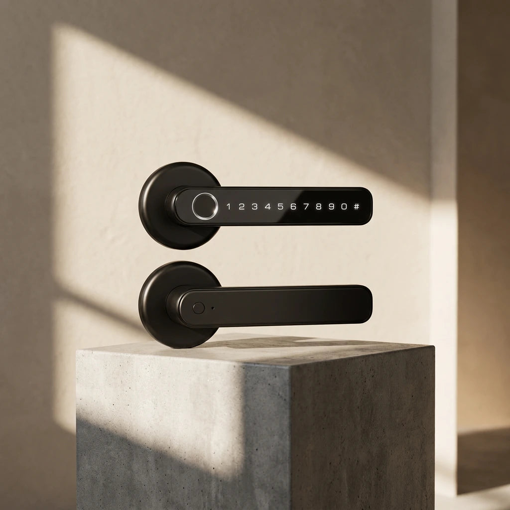 Smart Wi-Fi Door Lock Handle With Fingerprint and Password