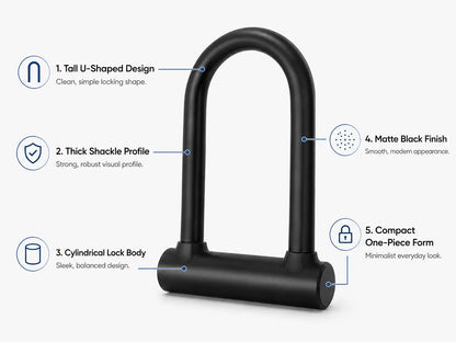 Premium U-Lock Bike & Motorcycle Security Lock