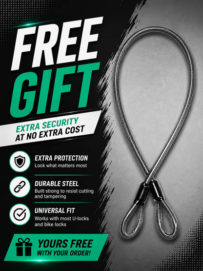 Premium U-Lock Bike & Motorcycle Security Lock